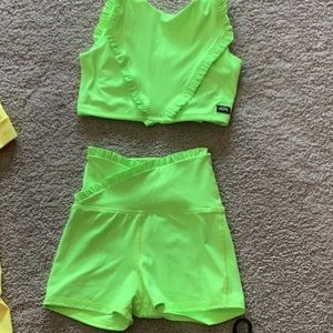 Tiger Friday-Faye reversible crop top in Fiji and Shirley shorties in Fiji